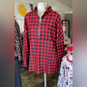 New w/tags Black & Red Top (buttery soft)